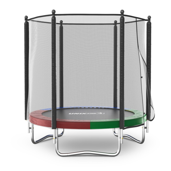Батут UNIX Line Simple 6 ft (183 см) с внешней защитной сеткой, цветной