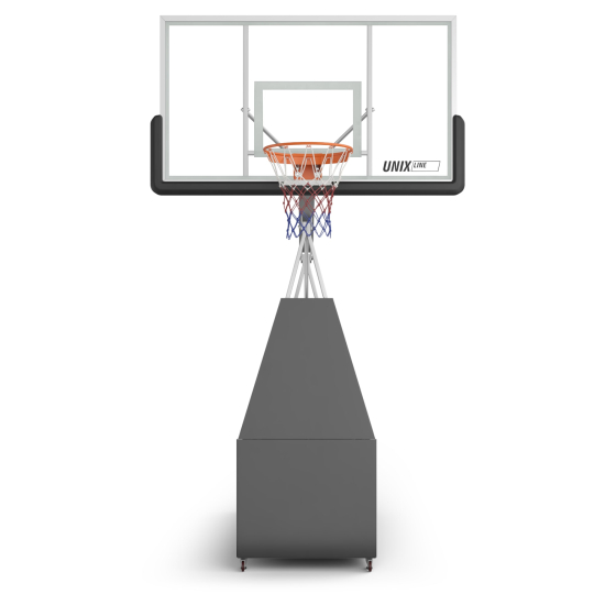Баскетбольная стойка UNIX Line B-Stand-TG PRO 72"x42" (180 х 105 см) R45 H120-305 см