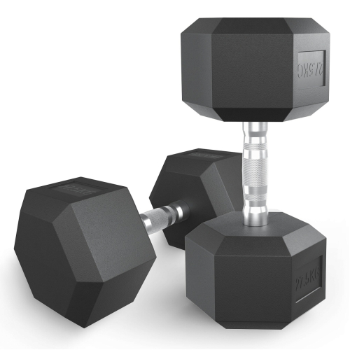 Гантель гексагональная UNIX Fit обрезиненная 27,5 кг / шт.