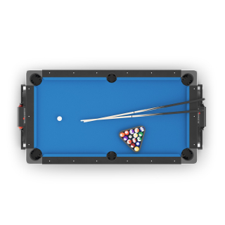 Игровой стол UNIX Line Трансформер 4 в 1 (204х112 cм) Black