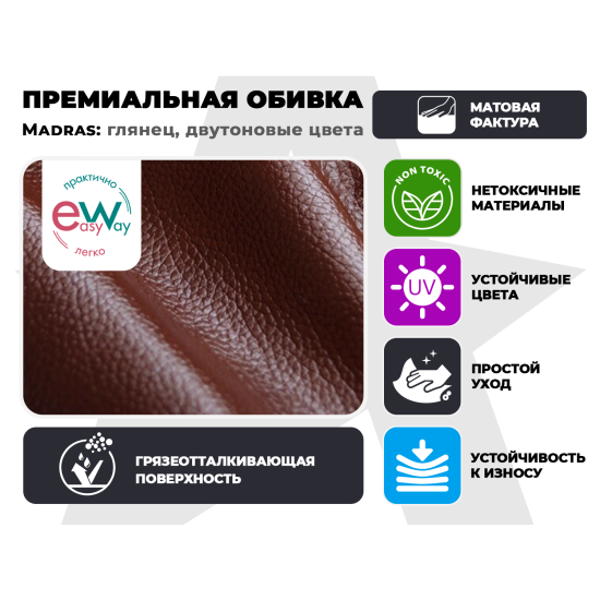 Кресло-реклайнер электрический FUJIMO DREAM EW Premium Махагон