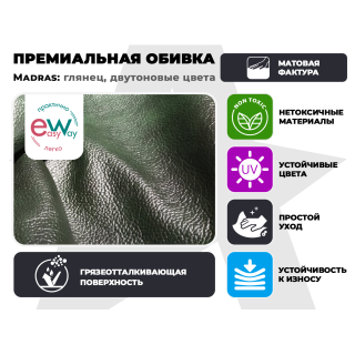 Кресло-реклайнер электрический FUJIMO DREAM EW Premium Изумруд