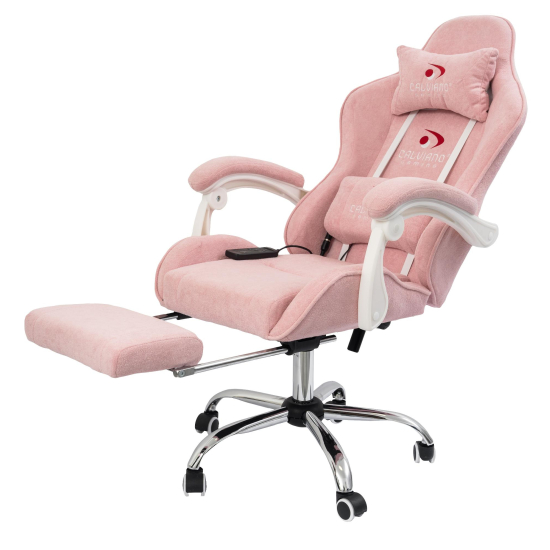 Вибромассажное кресло Calviano Amarone pink plush