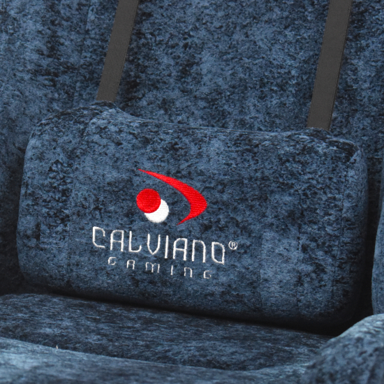 Вибромассажное кресло Calviano AVANTI ULTIMATO blue fabric