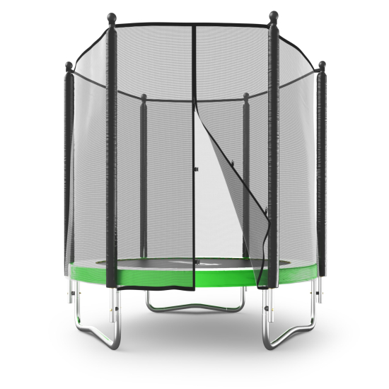 Батут UNIX Line Simple 6 ft (183 см) с внешней защитной сеткой, зеленый