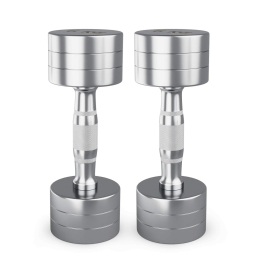 Гантель UNIX Fit PRO круглая хромированная 6 кг, 2 шт.