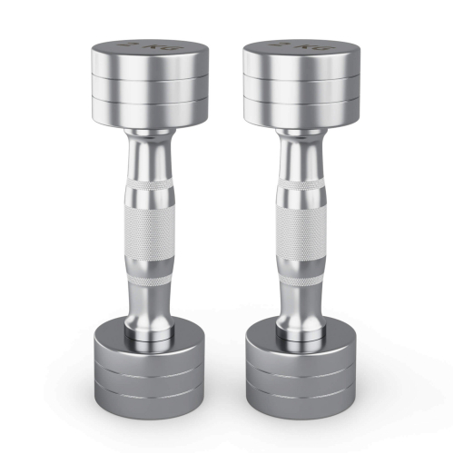 Гантель UNIX Fit PRO круглая хромированная 2 кг, 2 шт.