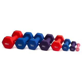 Гантель неразборная гексагональная неопрен  1,5 кг (красная) VictoryFit VF-DHN015