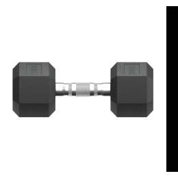 Гантель гексагональная UNIX Fit обрезиненная 10 кг / шт.