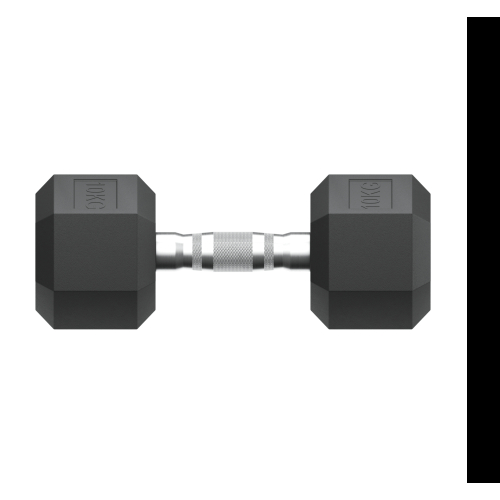 Гантель гексагональная UNIX Fit обрезиненная 10 кг / шт.