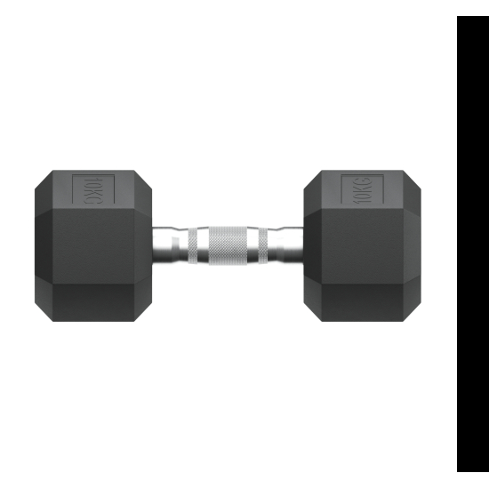 Гантель гексагональная UNIX Fit обрезиненная 10 кг / шт.