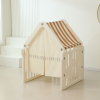 Манеж UNIX Kids DeLuxe House / Делюкс Дом бежевый, 180 x 200 см, с баскетбольной стойкой, доской для рисования, ковриком для игр