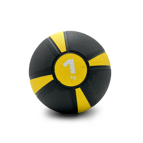 Медбол UNIX Fit PRO 1 кг жёлтый