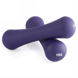 Гантель неразборная 1 кг. неопрен VictoryFit VF-DN010