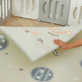 Манеж UNIX Kids Supreme Space / Премиальный 200x200 см серый