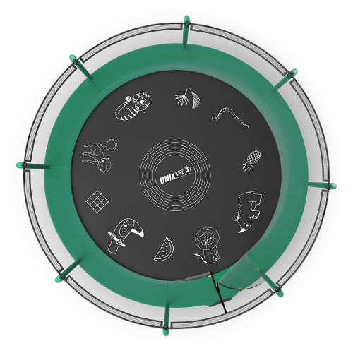Батут UNIX Line SUPREME GAME 12 ft (Green)