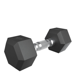 Гантель гексагональная UNIX Fit обрезиненная 5 кг, 2 шт.