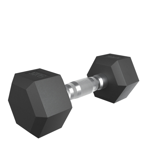 Гантель гексагональная UNIX Fit обрезиненная 5 кг, 2 шт.