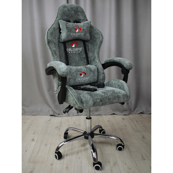 Вибромассажное кресло Calviano Nero green plush