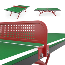Антивандальный теннисный стол UNIX Line 14 mm SMC (Green/Red)