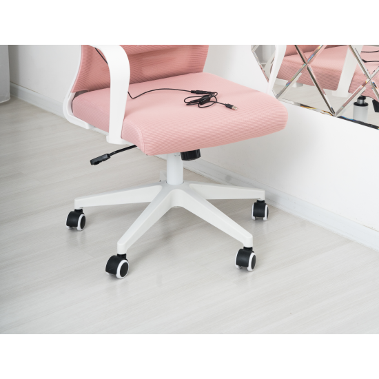 Вибромассажное кресло Calviano Milan Аir Pink