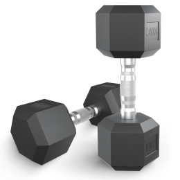 Гантель гексагональная UNIX Fit обрезиненная 10 кг / шт.