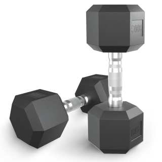 Гантель гексагональная UNIX Fit обрезиненная 10 кг / шт.