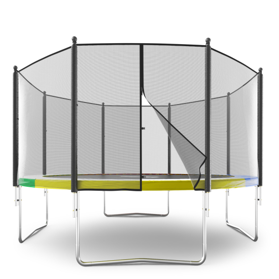 Батут UNIX Line Simple 12 ft (366 см) с внешней защитной сеткой, цветной