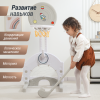 Баскетбольная стойка UNIX Kids Space / Космос серый