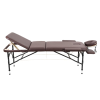 Массажный стол складной Atlas Sport Strong 70 см 3-с алюминиевый усиленная столешница коричневый