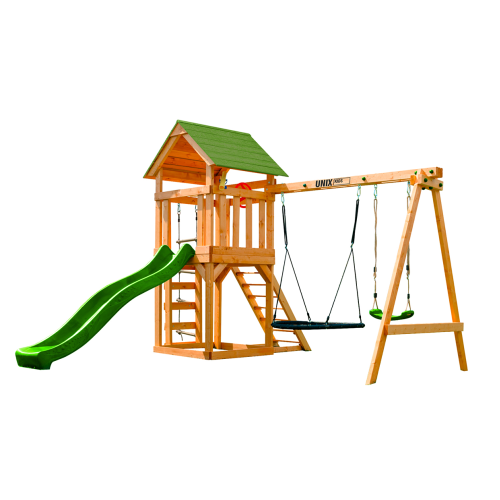 Детский игровой комплекс UNIX Line (6 in 1) Light Green
