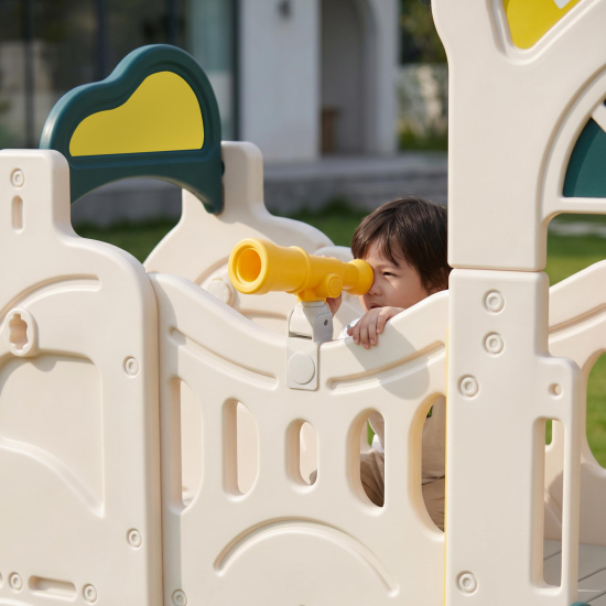 Игровой комплекс UNIX Kids Playhouse / Игровой домик с горкой и качелями
