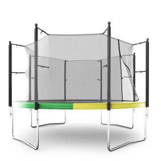 Батут UNIX Line Simple 12 ft (366 см) с внутренней защитной сеткой, цветной
