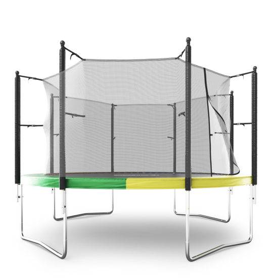 Батут UNIX Line Simple 12 ft (366 см) с внутренней защитной сеткой, цветной
