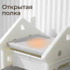 Стеллаж для игрушек и книг UNIX Kids Сastle / Замок серый