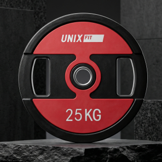 Диск уретановый c хватом UNIX Fit PRO 25 кг, 51 мм, 1 шт.