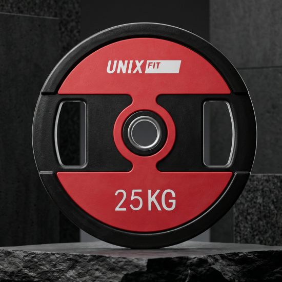 Диск уретановый c хватом UNIX Fit PRO 25 кг, 51 мм, 1 шт.