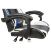 Вибромассажное кресло Calviano ASTI ULTIMATO black/white/blue