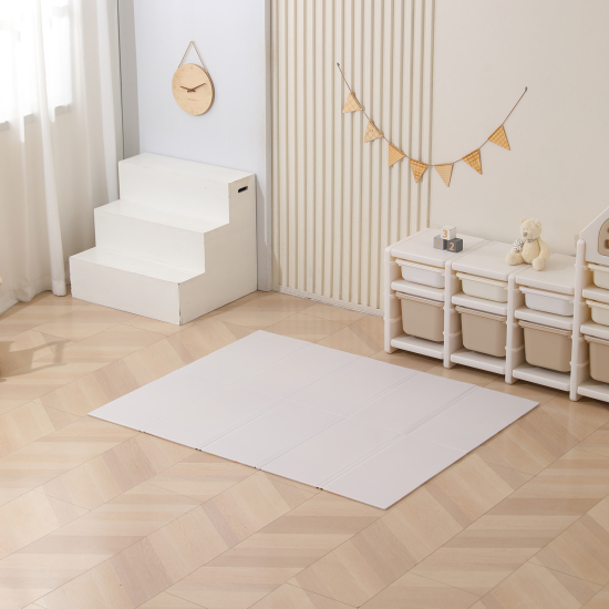 Игровой коврик складной UNIX Kids Simple / Простой 120x150 серый