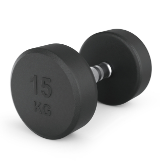 Гантель UNIX Fit PRO круглая обрезиненная 15 кг, 2 шт.