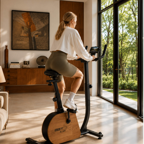 Велотренажер генераторный UNIX Fit BL-380E Wood