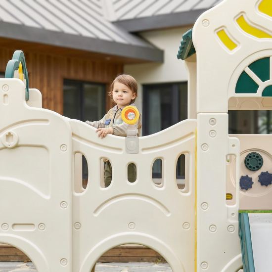 Игровой комплекс UNIX Kids Playhouse / Игровой домик с горкой и качелями