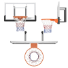 Баскетбольный щит UNIX Line B-Backboard-PC 50"x32" (140 х 80 см) R45