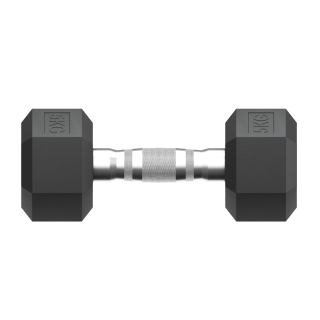 Гантель гексагональная UNIX Fit обрезиненная 5 кг, 2 шт.