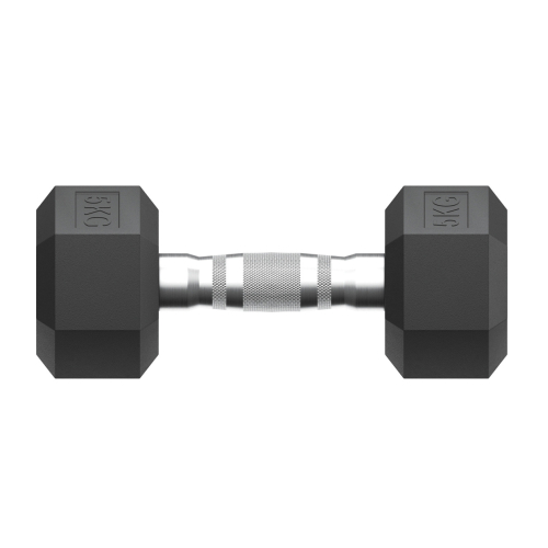 Гантель гексагональная UNIX Fit обрезиненная 5 кг, 2 шт.