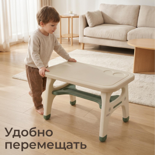Стол со стулом UNIX Kids Dino / Дино зеленый