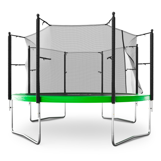 Батут UNIX Line Simple 12 ft (366 см) с внутренней защитной сеткой, зеленый