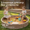 Песочница UNIX Kids Round круглая 120 см коричневый