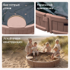 Песочница UNIX Kids Round круглая 120 см коричневый