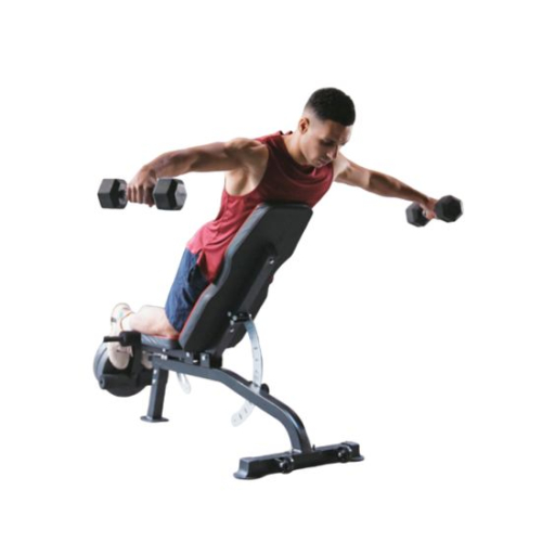 Скамья для жима DFC Sperax со сгибателем / разгибателем для ног